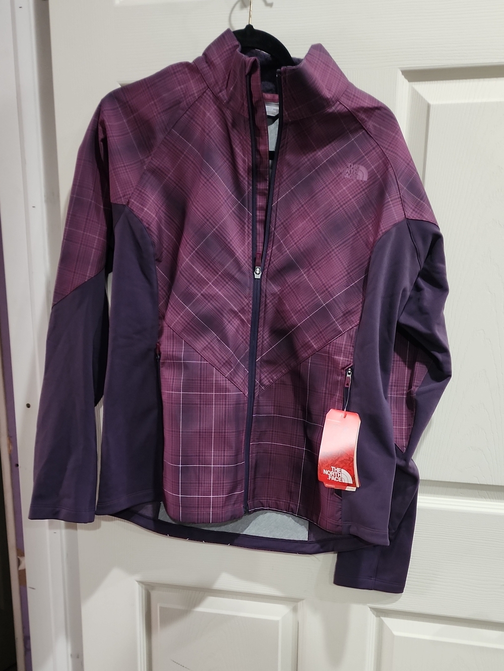 The North Face Women's Purple Plaid Utility Jacket